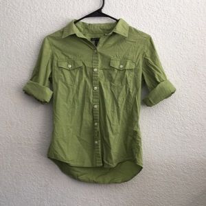 Green button up